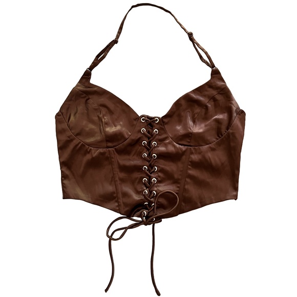 Fashion Nova - Sweet and Sleek Satin Bustier Corset Top - Picture 2 of 6